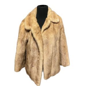 Vintage Cropped Mink fur coat